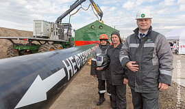Есть первый сварной стык! Дан старт строительству нефтепровода «Гомель – Горки»